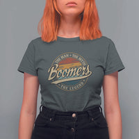 Boomers The Man The Myth The Legend T Shirt For Women Retro Baby Boomers Generation - Wonder Print Shop