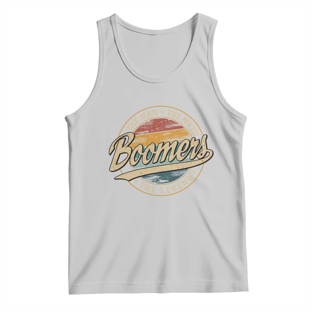 Boomers The Man The Myth The Legend Tank Top Retro Baby Boomers Generation - Wonder Print Shop