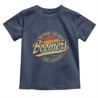 Boomers The Man The Myth The Legend Toddler T Shirt Retro Baby Boomers Generation - Wonder Print Shop