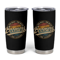 Boomers The Man The Myth The Legend Tumbler Cup Retro Baby Boomers Generation - Wonder Print Shop