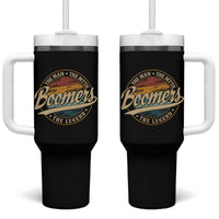 Boomers The Man The Myth The Legend Tumbler With Handle Retro Baby Boomers Generation - Wonder Print Shop