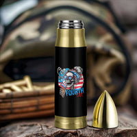 Funny Chill The Fourth Out 4th Of July Bullet Tumbler Patriotic Skeleton Popsicle US Flag - Wonder Print Shop