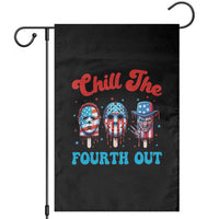 Funny Chill The Fourth Out Garden Flag 4th of July Horror Movie Popsicle Mask USA Flag - Wonder Print Shop