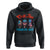 Funny Chill The Fourth Out Hoodie 4th of July Horror Movie Popsicle Mask USA Flag - Wonder Print Shop