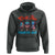 Funny Chill The Fourth Out Hoodie 4th of July Horror Movie Popsicle Mask USA Flag - Wonder Print Shop