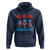 Funny Chill The Fourth Out Hoodie 4th of July Horror Movie Popsicle Mask USA Flag - Wonder Print Shop
