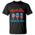 Funny Chill The Fourth Out T Shirt 4th of July Horror Movie Popsicle Mask USA Flag - Wonder Print Shop