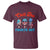 Funny Chill The Fourth Out T Shirt 4th of July Horror Movie Popsicle Mask USA Flag - Wonder Print Shop