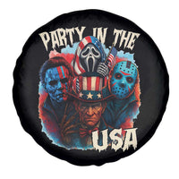 Funny Creepy 4th Of July Party In The USA Spare Tire Cover 4th Of July Horror Movie Independence Day - Wonder Print Shop