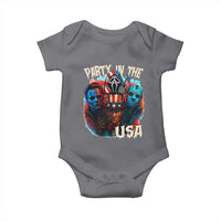 Funny Creepy 4th Of July Party In The USA Baby Onesie 4th Of July Horror Movie Independence Day - Wonder Print Shop