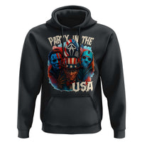 Funny Creepy 4th Of July Party In The USA Hoodie 4th Of July Horror Movie Independence Day - Wonder Print Shop