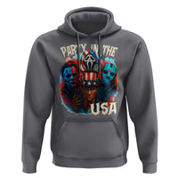 Funny Creepy 4th Of July Party In The USA Hoodie 4th Of July Horror Movie Independence Day - Wonder Print Shop