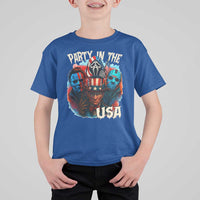 Funny Creepy 4th Of July Party In The USA T Shirt For Kid 4th Of July Horror Movie Independence Day - Wonder Print Shop