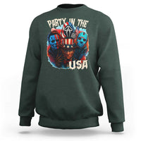 Funny Creepy 4th Of July Party In The USA Sweatshirt 4th Of July Horror Movie Independence Day - Wonder Print Shop
