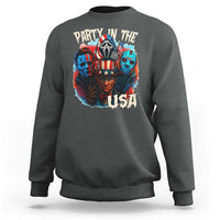 Funny Creepy 4th Of July Party In The USA Sweatshirt 4th Of July Horror Movie Independence Day - Wonder Print Shop