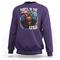 Funny Creepy 4th Of July Party In The USA Sweatshirt 4th Of July Horror Movie Independence Day - Wonder Print Shop