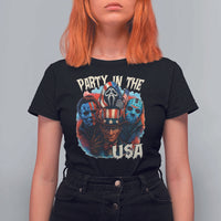 Funny Creepy 4th Of July Party In The USA T Shirt For Women 4th Of July Horror Movie Independence Day - Wonder Print Shop