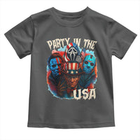 Funny Creepy 4th Of July Party In The USA Toddler T Shirt 4th Of July Horror Movie Independence Day - Wonder Print Shop