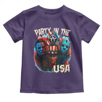 Funny Creepy 4th Of July Party In The USA Toddler T Shirt 4th Of July Horror Movie Independence Day - Wonder Print Shop