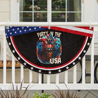 Funny Creepy 4th Of July Party In The USA Patriotic Fan Flag 4th Of July Horror Movie Independence Day