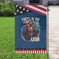 Funny Creepy 4th Of July Party In The USA Garden Flag 4th Of July Horror Movie Independence Day
