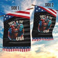Funny Creepy 4th Of July Party In The USA Garden Flag 4th Of July Horror Movie Independence Day