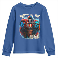 Funny Creepy 4th Of July Party In The USA Youth Sweatshirt 4th Of July Horror Movie Independence Day - Wonder Print Shop