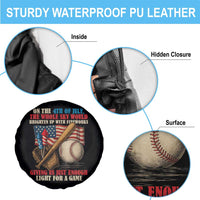 Funny 4th Of July Baseball Spare Tire Cover The Whole Sky Would Brighten Up With Fireworks Giving Us Light For A Game - Wonder Print Shop