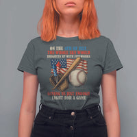 Funny 4th Of July Baseball T Shirt For Women The Whole Sky Would Brighten Up With Fireworks Giving Us Light For A Game - Wonder Print Shop
