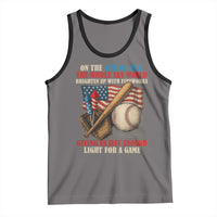 Funny 4th Of July Baseball Tank Top The Whole Sky Would Brighten Up With Fireworks Giving Us Light For A Game - Wonder Print Shop