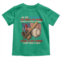 Funny 4th Of July Baseball Toddler T Shirt The Whole Sky Would Brighten Up With Fireworks Giving Us Light For A Game - Wonder Print Shop
