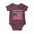 Funny 4th Of July Baseball Baby Onesie The Whole Sky Would Brighten Up With Fireworks American Flag - Wonder Print Shop