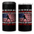 Funny 4th Of July Baseball 4 in 1 Can Cooler Tumbler The Whole Sky Would Brighten Up With Fireworks American Flag - Wonder Print Shop