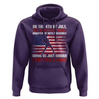 Funny 4th Of July Baseball Hoodie The Whole Sky Would Brighten Up With Fireworks American Flag - Wonder Print Shop