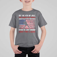 Funny 4th Of July Baseball T Shirt For Kid The Whole Sky Would Brighten Up With Fireworks American Flag - Wonder Print Shop