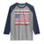 Funny 4th Of July Baseball Raglan Shirt The Whole Sky Would Brighten Up With Fireworks American Flag - Wonder Print Shop