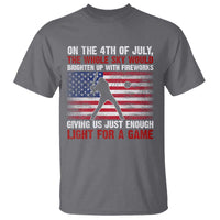 Funny 4th Of July Baseball T Shirt The Whole Sky Would Brighten Up With Fireworks American Flag - Wonder Print Shop