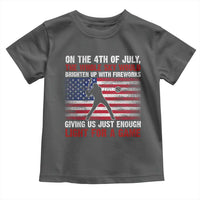 Funny 4th Of July Baseball Toddler T Shirt The Whole Sky Would Brighten Up With Fireworks American Flag - Wonder Print Shop