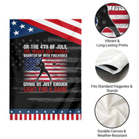 Funny 4th Of July Baseball Garden Flag The Whole Sky Would Brighten Up With Fireworks American Flag