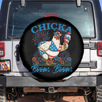 Funny Chicka Boom Boom 4th Of July Spare Tire Cover Patriotic Farmers Chicken Lover - Wonder Print Shop