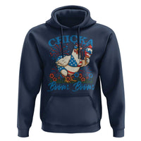 Funny Chicka Boom Boom 4th Of July Hoodie Patriotic Farmers Chicken Lover - Wonder Print Shop