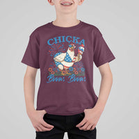 Funny Chicka Boom Boom 4th Of July T Shirt For Kid Patriotic Farmers Chicken Lover - Wonder Print Shop