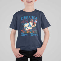 Funny Chicka Boom Boom 4th Of July T Shirt For Kid Patriotic Farmers Chicken Lover - Wonder Print Shop