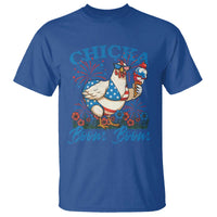 Funny Chicka Boom Boom 4th Of July T Shirt Patriotic Farmers Chicken Lover - Wonder Print Shop
