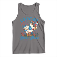 Funny Chicka Boom Boom 4th Of July Tank Top Patriotic Farmers Chicken Lover - Wonder Print Shop