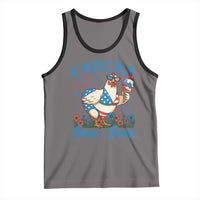 Funny Chicka Boom Boom 4th Of July Tank Top Patriotic Farmers Chicken Lover - Wonder Print Shop