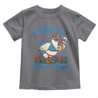 Funny Chicka Boom Boom 4th Of July Toddler T Shirt Patriotic Farmers Chicken Lover - Wonder Print Shop