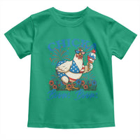 Funny Chicka Boom Boom 4th Of July Toddler T Shirt Patriotic Farmers Chicken Lover - Wonder Print Shop