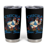 Funny Chicka Boom Boom 4th Of July Tumbler Cup Patriotic Farmers Chicken Lover - Wonder Print Shop