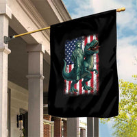 Funny Dinosaur Statue Of Liberty 4th Of July Garden Flag American Flag - Wonder Print Shop